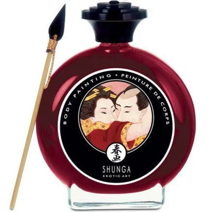 SHUNGA - PINTURA CORPORAL DE MORANGO E CAVA - Sexshoptuga 