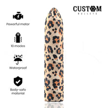 CUSTOM BULLETS - BALAS PERSONALIZADAS BALAS RECARREGÁVEIS LEOPARDO 10 INTENSIDADES - Sexshoptuga  Sexshoptuga 