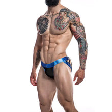 CUT4MEN - JOCKSTRAP DESIRE CUERO AZUL L - Sexshoptuga  Sexshoptuga 