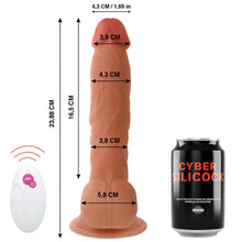 CYBER SILICOCK - CONTROLE REMOTO REALÍSTICO MR JOHN 23.88 CM -O- 4.3 CM - Sexshoptuga  Sexshoptuga 