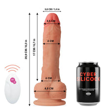 CYBER SILICOCK - CONTROLE REMOTO REALÍSTICO MASTER HUCK 20.9 CM -O- 4 CM - Sexshoptuga  Sexshoptuga 