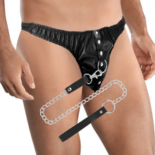 DARKNESS - TANGA DE SUBMISSÃO COM CORRENTE DE METAL - Sexshoptuga  Sexshoptuga 