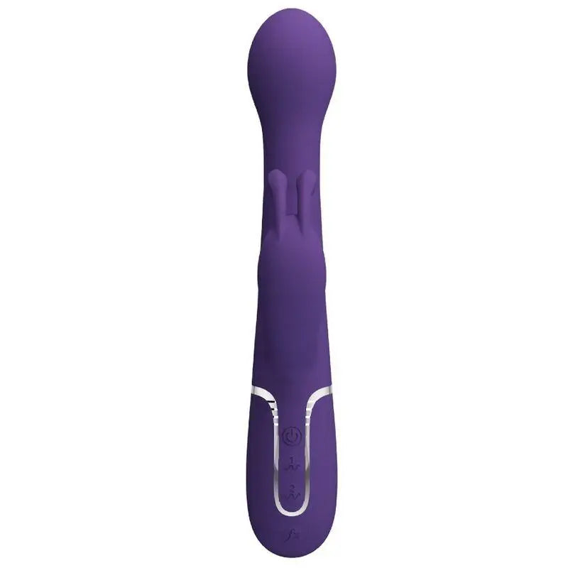 PRETTY LOVE - DEJON VIBRADOR COELHO 3 EM 1 MULTIFUNO ROXO - Sexshoptuga 