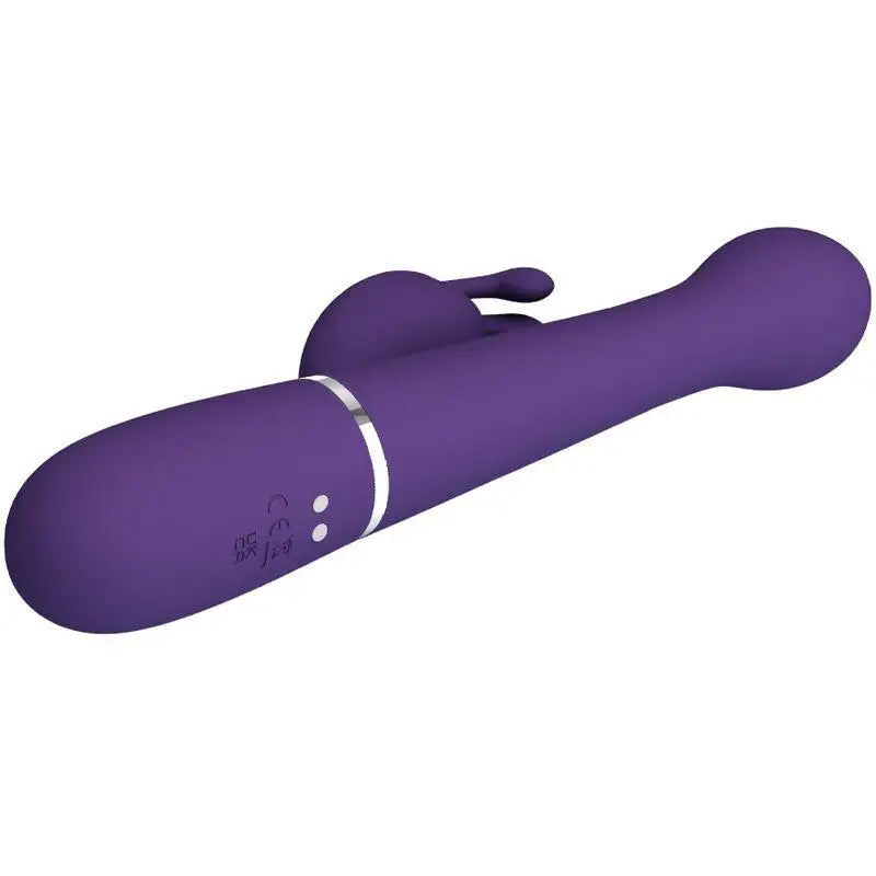 PRETTY LOVE - DEJON VIBRADOR COELHO 3 EM 1 MULTIFUNO ROXO - Sexshoptuga 