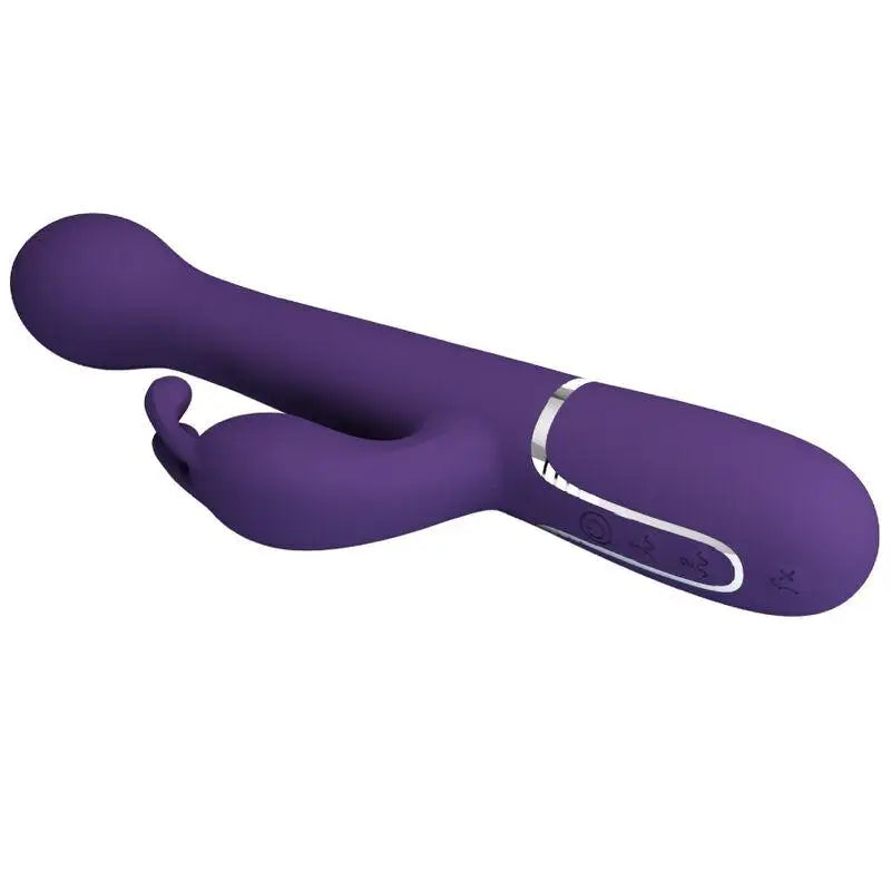 PRETTY LOVE - DEJON VIBRADOR COELHO 3 EM 1 MULTIFUNO ROXO - Sexshoptuga 