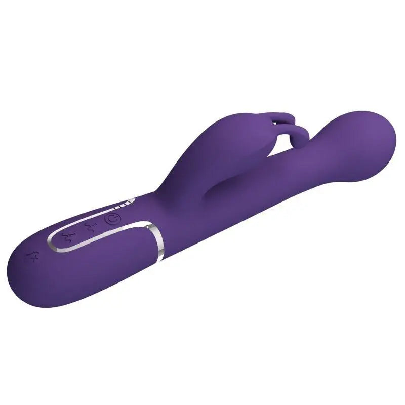 PRETTY LOVE - DEJON VIBRADOR COELHO 3 EM 1 MULTIFUNO ROXO - Sexshoptuga 