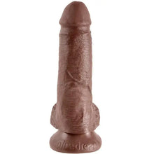 KING COCK - 7 DILDO CASTANHO COM BOLAS 17.8 CM - Sexshoptuga  Sexshoptuga 