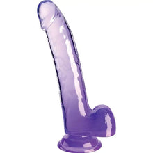 KING COCK - CLEAR DILDO COM TESTÍCULOS 20.3 CM ROXO - Sexshoptuga  Sexshoptuga 