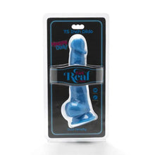 GET REAL - HAPPY DICKS 19 CM COM BOLAS AZUIS - Sexshoptuga  Sexshoptuga 