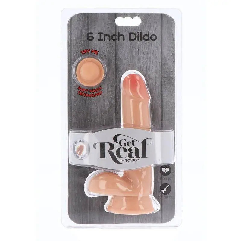 GET REAL - DILDO DE DUAL DENSIDADE PELE DE BOLAS DE 17 CM - Sexshoptuga 