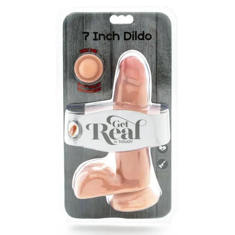 GET REAL - DILDO DE DUAL DENSIDADE PELE DE BOLAS DE 12 CM - Sexshoptuga 