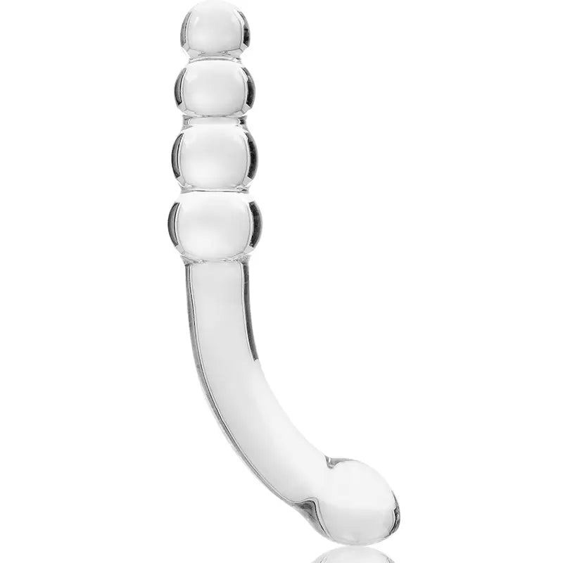 NEBULA SERIES BY IBIZA - MODELO 14 DILDO VIDRO BOROSILICADO TRANSPARENTE 18.5 CM -O- 3 CM - Sexshoptuga 