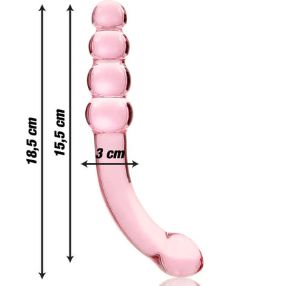 NEBULA SERIES BY IBIZA - MODELO 14 DILDO VIDRO BOROSILICADO TRANSPARENTE 18.5 CM -O- 3 CM - Sexshoptuga 