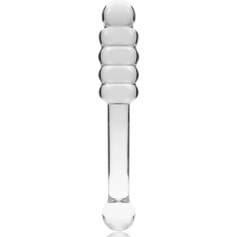 NEBULA SERIES BY IBIZA - MODELO 20 DILDO VIDRO BOROSILICADO TRANSPARENTE 20.5 CM -O- 3 CM - Sexshoptuga 