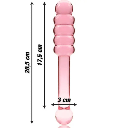 NEBULA SERIES BY IBIZA - MODELO 20 DILDO VIDRO BOROSILICADO TRANSPARENTE 20.5 CM -O- 3 CM - Sexshoptuga 