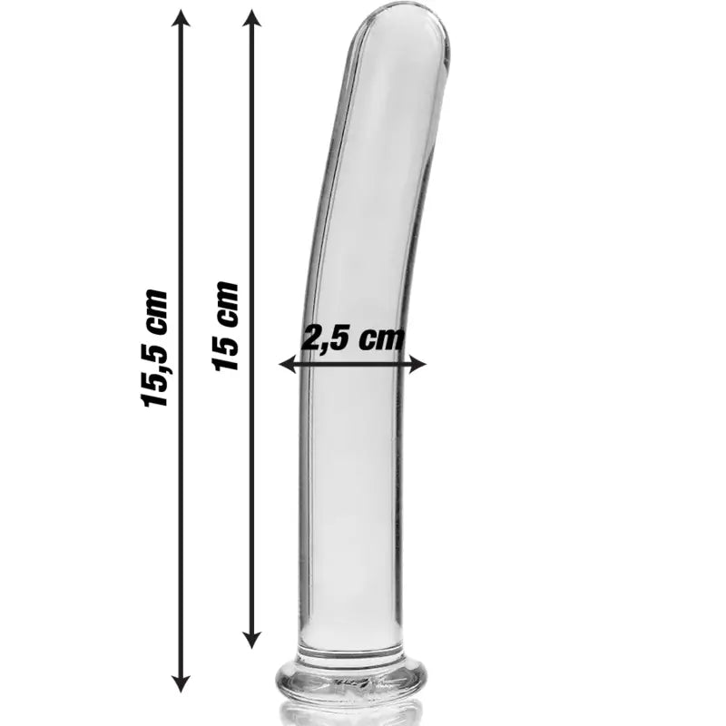 NEBULA SERIES BY IBIZA - MODELO 9 DILDO VIDRO BOROSILICADO ROSA 15.5 CM -O- 2.5 CM - Sexshoptuga 