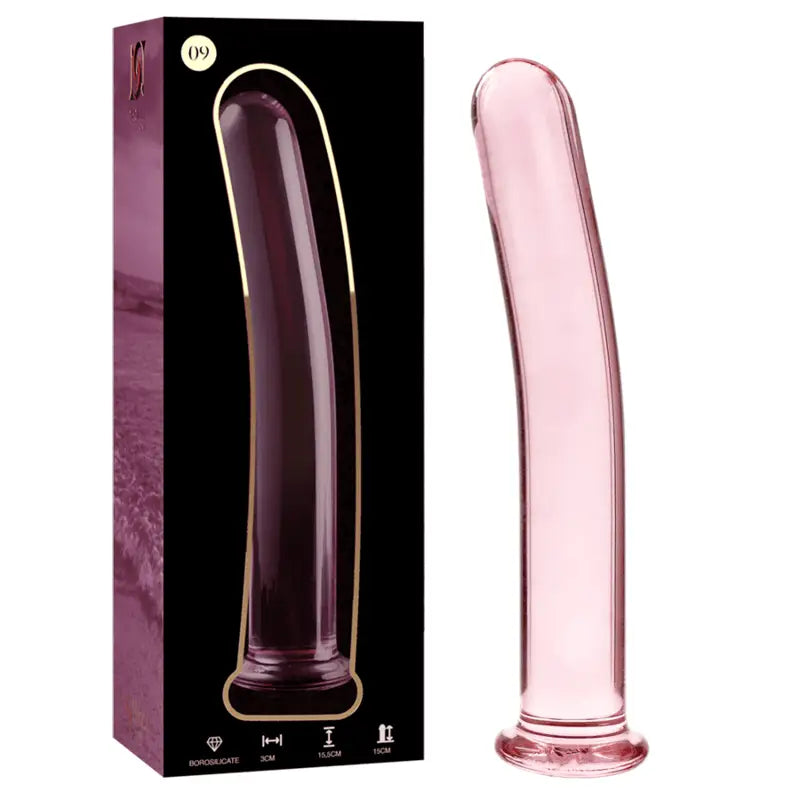 NEBULA SERIES BY IBIZA - MODELO 9 DILDO VIDRO BOROSILICADO ROSA 15.5 CM -O- 2.5 CM - Sexshoptuga 