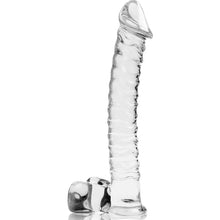 NEBULA SERIES BY IBIZA - MODELO 23 DILDO VIDRO BOROSILICADO TRANSPARENTE 21.5 CM -O- 4 CM - Sexshoptuga  Sexshoptuga 