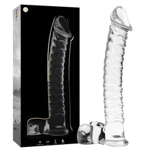 NEBULA SERIES BY IBIZA - MODELO 23 DILDO VIDRO BOROSILICADO TRANSPARENTE 21.5 CM -O- 4 CM - Sexshoptuga  Sexshoptuga 