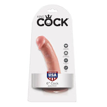 KING COCK - 6 CARNE DE DILDO 15.2 CM - Sexshoptuga  Sexshoptuga 