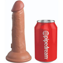 KING COCK - ELITE DILDO DE SILICONE REALÍSTICO 15.2 CM CARAMELO - Sexshoptuga  Sexshoptuga 