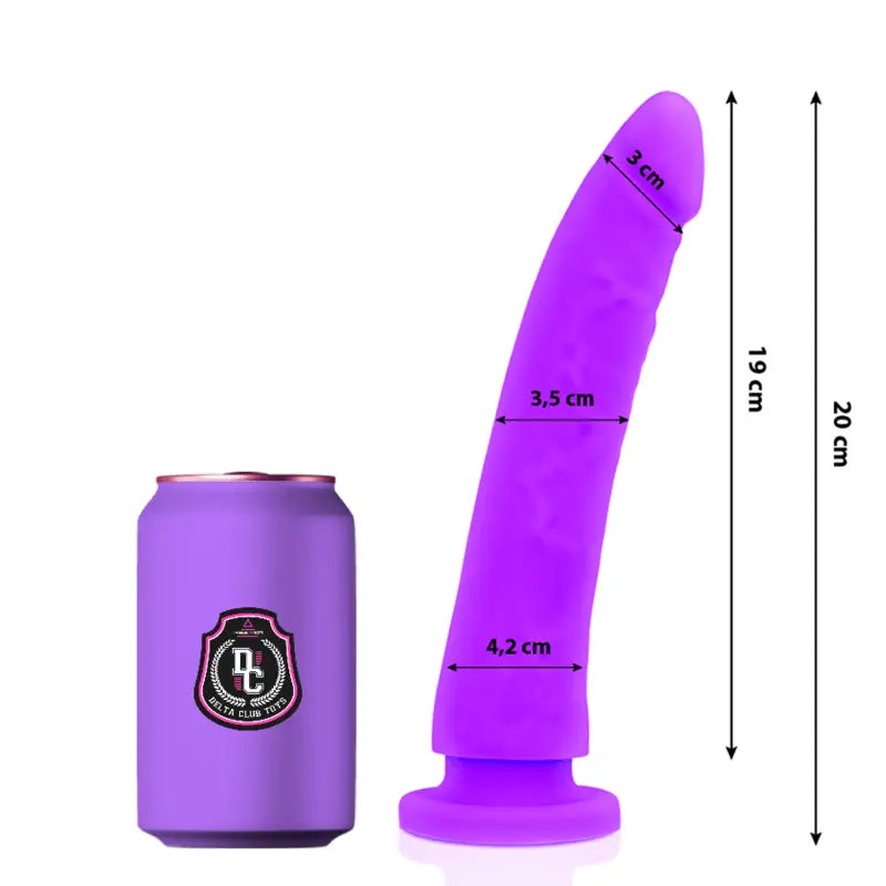 DELTA CLUB - TOYS LILAC DILDO MEDICAL SILICONE 20 CM -O- 4 CM - Sexshoptuga 