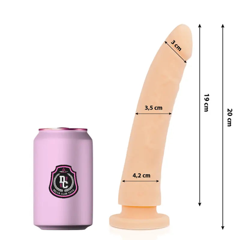 DELTA CLUB - TOYS DILDO MÉDICO NATURAL SILICONE 20 CM -O- 4 CM - Sexshoptuga 