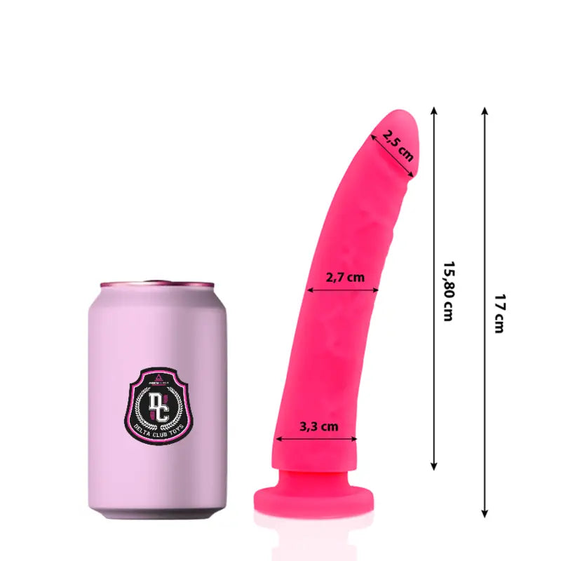 DELTA CLUB - TOYS DILDO MÉDICO ROSA SILICONE 17 CM -O- 3 CM - Sexshoptuga 