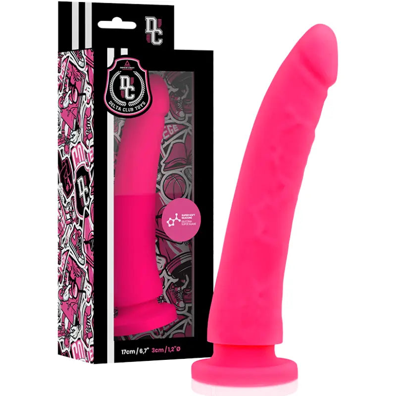 DELTA CLUB - TOYS DILDO MÉDICO ROSA SILICONE 17 CM -O- 3 CM - Sexshoptuga 