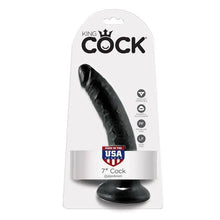 KING COCK - 7 DILDO PRETO 17.8 CM - Sexshoptuga  Sexshoptuga 