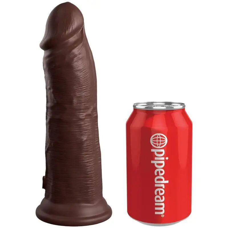 KING COCK - ELITE DILDO DE SILICONE REALISTA 20.3 CM CASTANHO - Sexshoptuga 