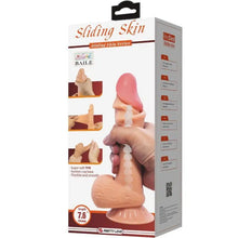 PRETTY LOVE - SÉRIE SLIDING SKIN DILDO REALÍSTICO COM VENTOSA DESLIZANTE PELE 19,4 CM - Sexshoptuga  Sexshoptuga 