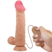 PRETTY LOVE - SÉRIE SLIDING SKIN DILDO REALÍSTICO COM VENTOSA DESLIZANTE PELE CONTROLO REMOTO CARNE 24 CM - Sexshoptuga  Sexshoptuga 