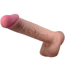 PRETTY LOVE - SÉRIE SLIDING SKIN DILDO REALÍSTICO COM VENTOSA DESLIZANTE PELE MARROM 26 CM - Sexshoptuga  Sexshoptuga 