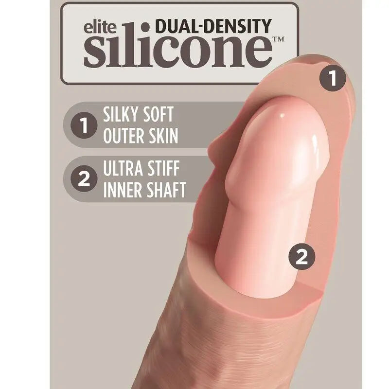 KING COCK - ELITE DILDO SILICONE REALISTA 25.4 CM - Sexshoptuga 