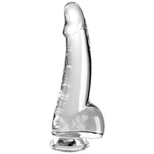 KING COCK - CLEAR DILDO COM TESTÍCULOS 15.2 CM TRANSPARENTE - Sexshoptuga  Sexshoptuga 