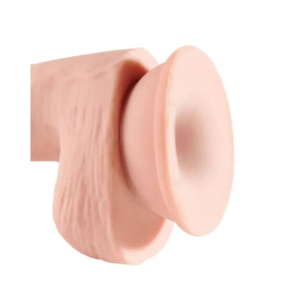 KING COCK - DILDO TRIPLA DENSIDADE 13 CM COM TESTÍCULOS - Sexshoptuga 