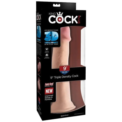 KING COCK - DILDO TRIPLA DENSIDADE 23 CM - Sexshoptuga 