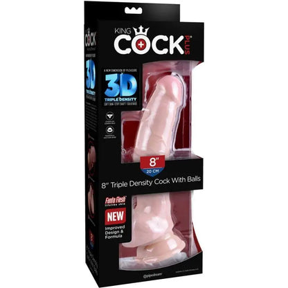 KING COCK - DILDO TRIPLA DENSIDADE 18.4 CM - Sexshoptuga 