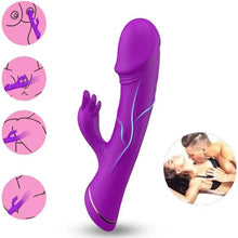 ARMONY - DILDO VIBRADOR COELHO SILICONE ROXO - Sexshoptuga  Sexshoptuga 