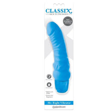 CLASSIX - DILDO VIBRANTE MR. RIGHT MULTI-SPEED 15,5 CM AZUL - Sexshoptuga  Sexshoptuga 