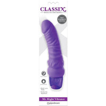 CLASSIX - DILDO VIBRANTE MR. RIGHT MULTI-VELOCIDADE 15,5 CM ROXO - Sexshoptuga  Sexshoptuga 