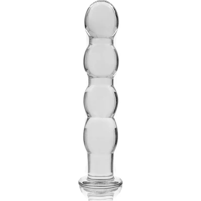 NEBULA SERIES BY IBIZA - MODELO 10 DILDO VIDRO BOROSILICADO TRANSPARENTE 16.5 CM -O- 3.5 CM - Sexshoptuga 