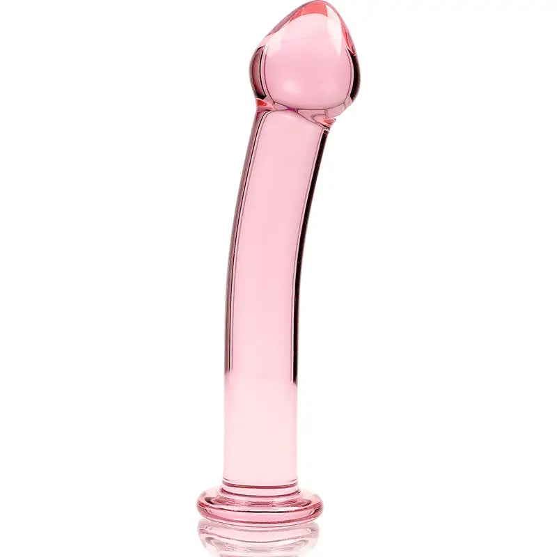 NEBULA SERIES BY IBIZA - MODELO 11 DILDO VIDRO BOROSILICADO TRANSPARENTE 16 CM -O- 3 CM - Sexshoptuga 