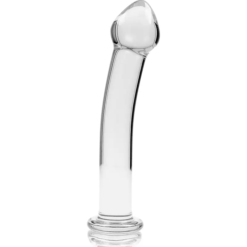 NEBULA SERIES BY IBIZA - MODELO 11 DILDO VIDRO BOROSILICADO TRANSPARENTE 16 CM -O- 3 CM - Sexshoptuga 