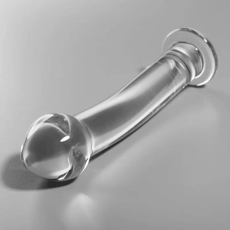 NEBULA SERIES BY IBIZA - MODELO 11 DILDO VIDRO BOROSILICADO TRANSPARENTE 16 CM -O- 3 CM - Sexshoptuga 