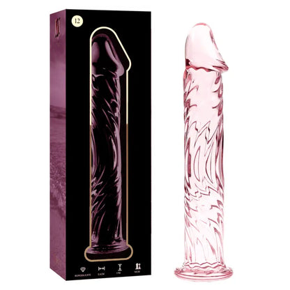 Dildo Vidro Borosilicado Transparente Nebula Series by Ibiza 17 cm