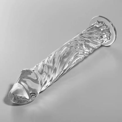 Dildo Vidro Borosilicado Transparente Nebula Series by Ibiza 17 cm