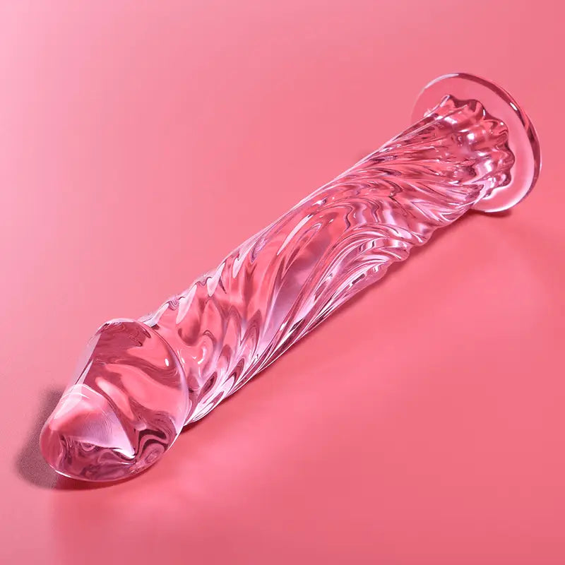 Dildo Vidro Borosilicado Transparente Nebula Series by Ibiza 17 cm