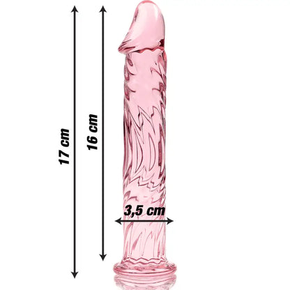 Dildo Vidro Borosilicado Transparente Nebula Series by Ibiza 17 cm